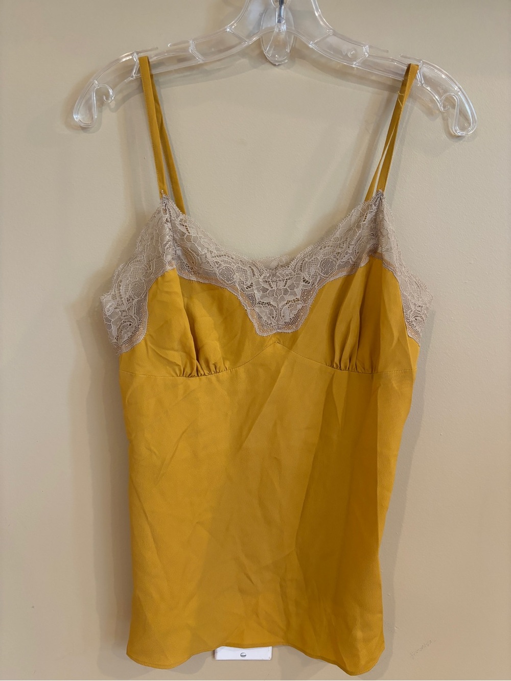 Vintage 2009 Rodarte for Target Mustard Lace Cami US S Y2K